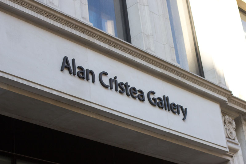 Built Up Letters for Alan Cristea Gallery