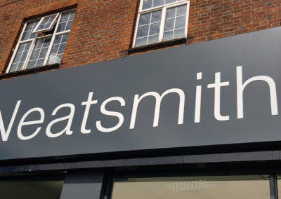 Fascia Signage for Neatsmith Fincheley in London