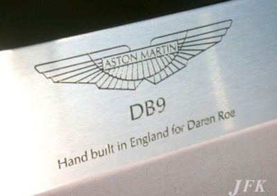 Stainless Steel Plaque for Aston Martin