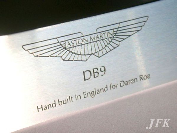 Stainless Steel Plaque for Aston Martin