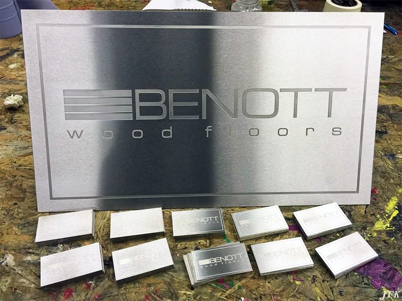Stainless Steel Plaque for Benott Wooden Floors