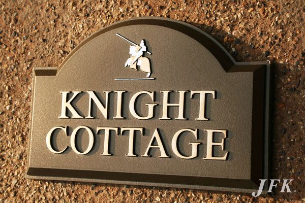 Cast Sign for Knight Cottage
