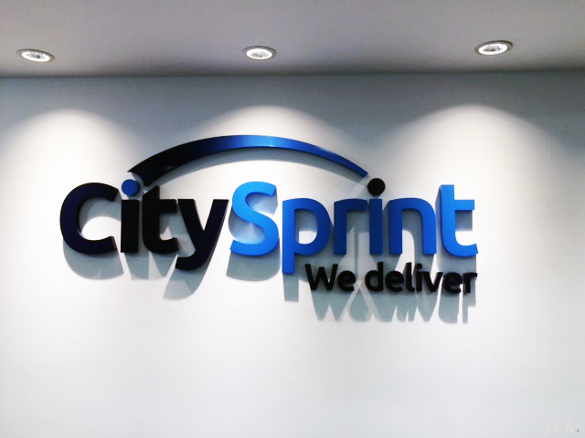 Built Up Letters for City Sprint