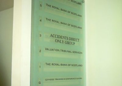 Directional Signs for Royal Bank Scotland
