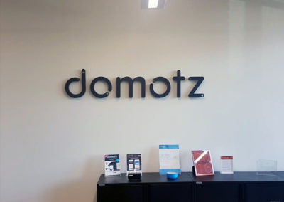 Built Up Letters for Domotz