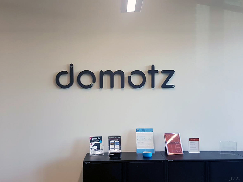 Built Up Letters for Domotz