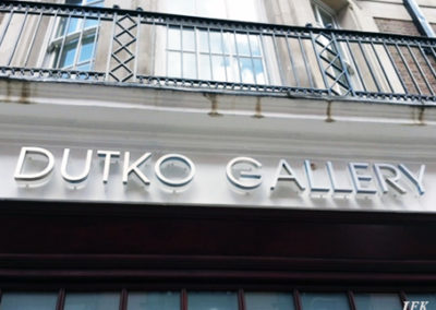 Built Up Letters for Dutko Gallery