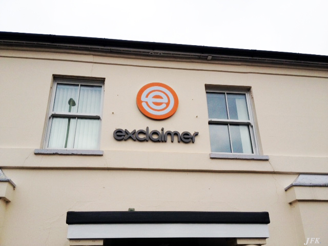 Built Up Letters for Exclaimer