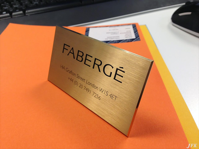 Brass Plaque for Faberge