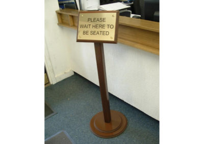 Freestanding Signs for Freestanding With Brass Plaque