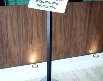 Freestanding Signs for Security Sign