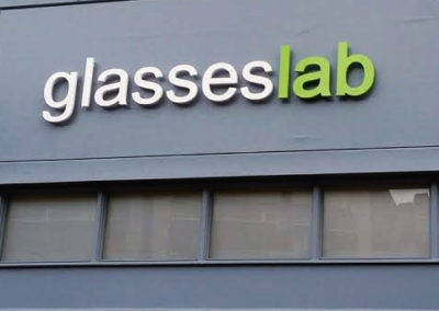 Built Up Letters for Glasses Lab