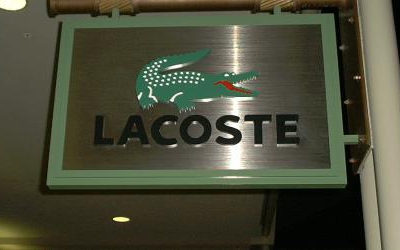 Hanging Signs for Lacoste