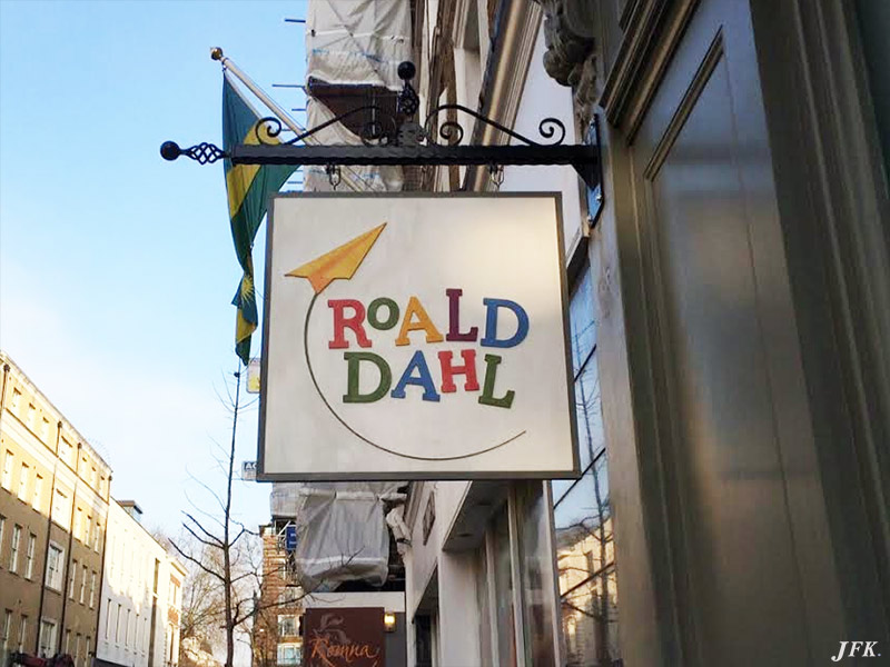 Hanging Signs for Roald Dahl