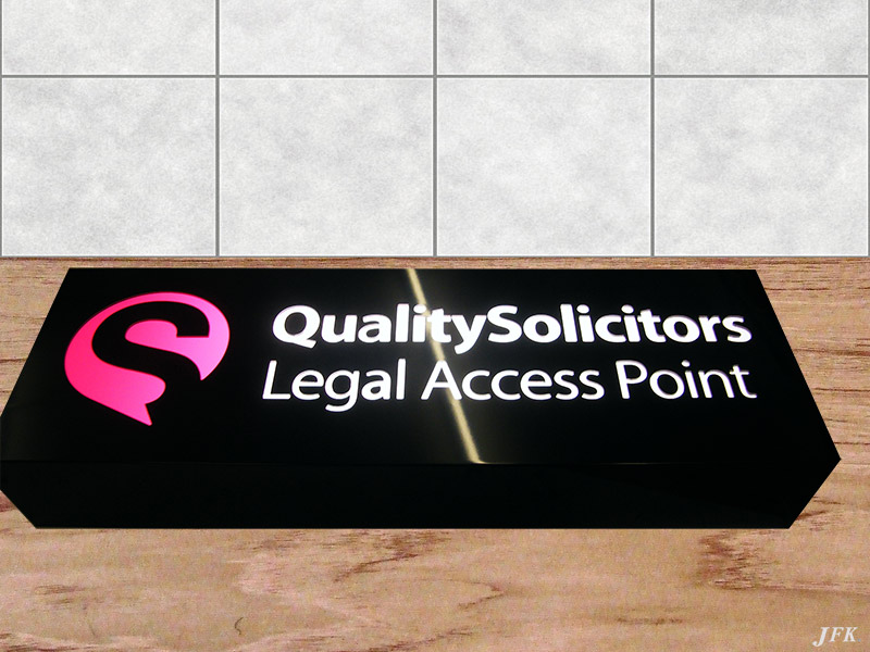 Illuminated Signs for Evans Derry Solicitors