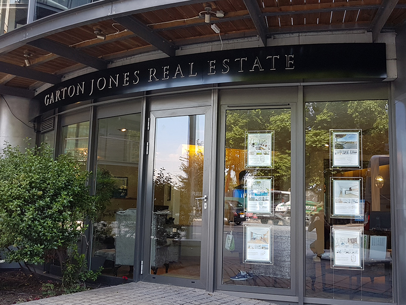Illuminated Signs for Garton Jones Estate Agents