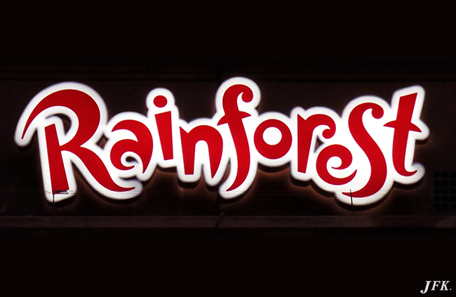 Illuminated Signs for Rainforest Cafe