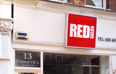 Illuminated Signs for Red Salon
