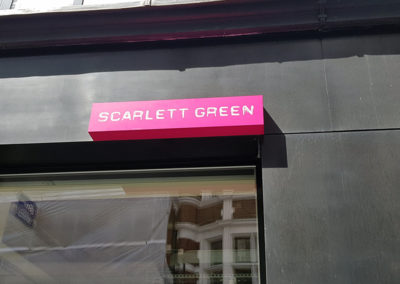 Illuminated Signs for Scarlett Green