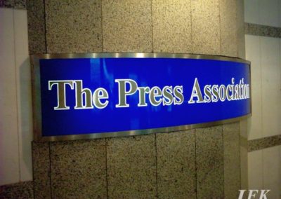 Illuminated Signs for The Press Association