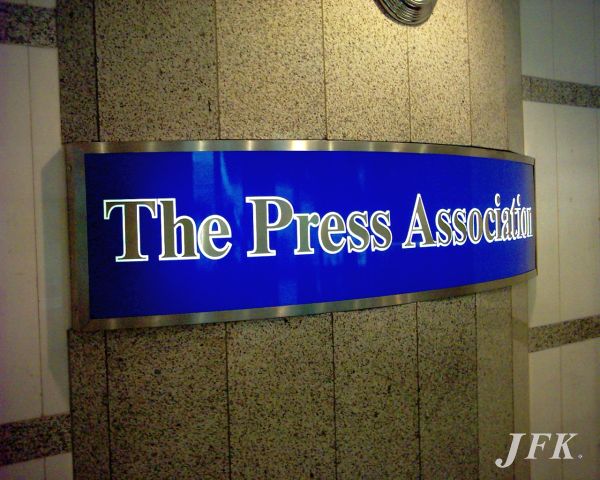 Illuminated Signs for The Press Association