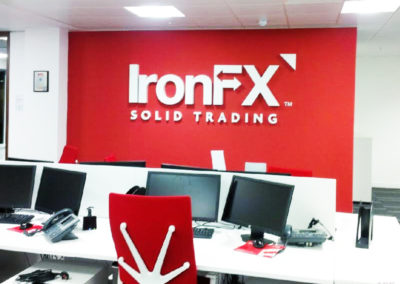 Built Up Letters for Ironfx Solid Trading
