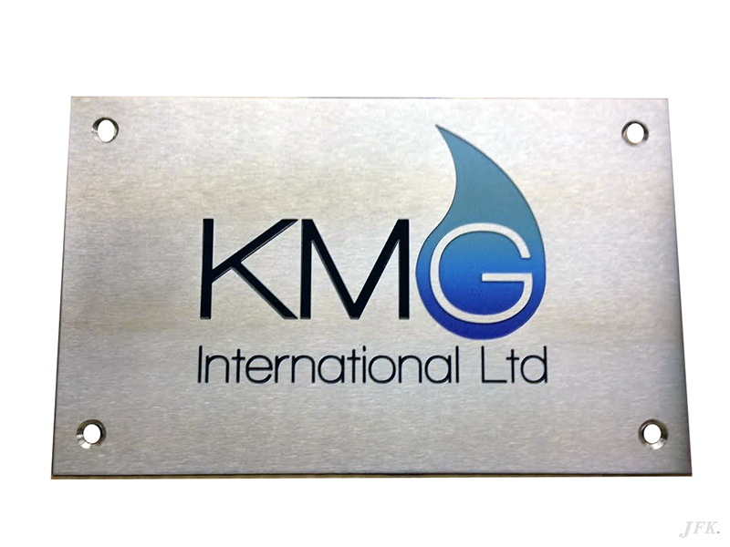 Stainless Steel Plaque for Kmg International Trading