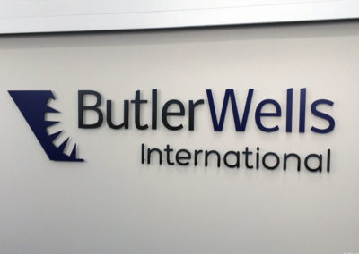 Lettering & Fascias for Butler Wells International