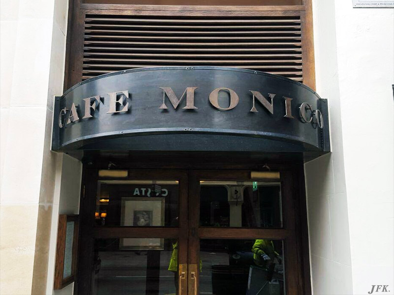 Lettering & Fascias for Café Monico