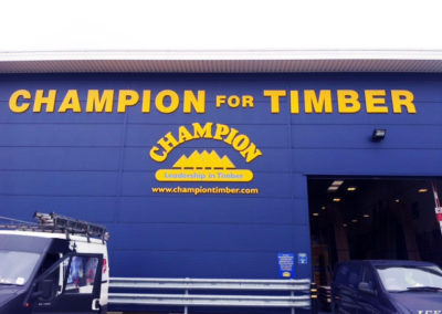 Lettering & Fascias for Champion Timber