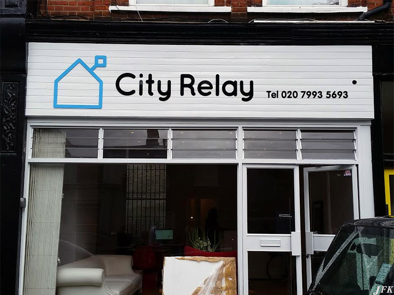 Lettering & Fascias for City Relay
