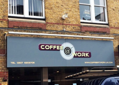 Fascia Signs for Coffee At Work