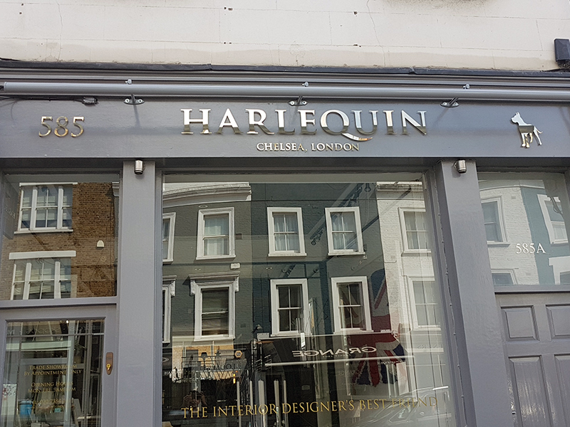 Lettering & Fascias for Harlequin London