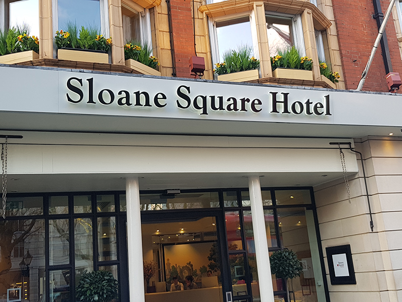 Lettering & Fascias for Sloane Square Hotel
