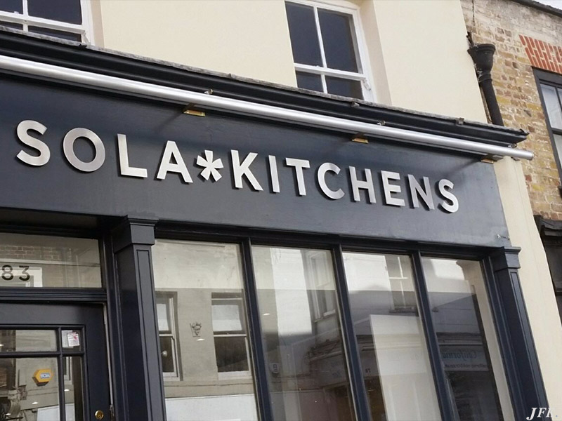 Lettering & Fascias for Sola Kitchens