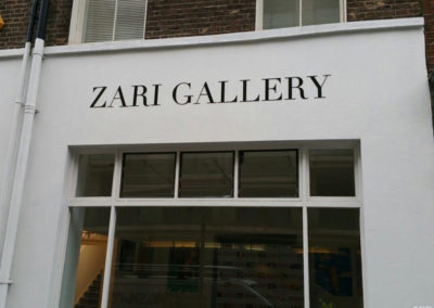 Lettering & Fascias for Zari Gallery