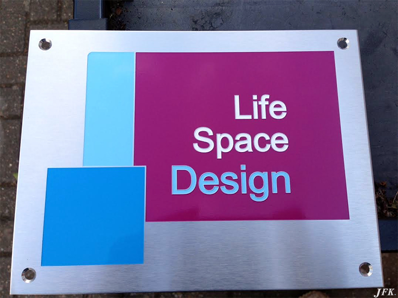 Stainless Steel Plaque for Life Space Design
