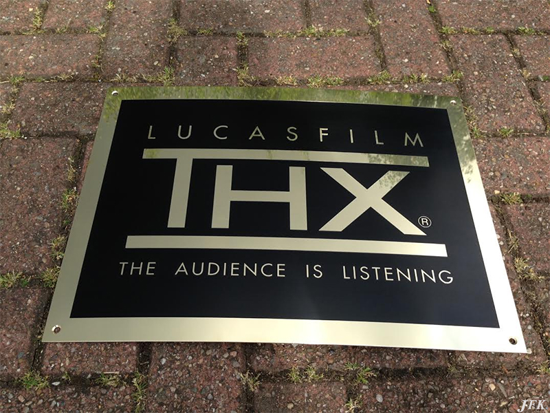 Brass Plaque for Lucas Films