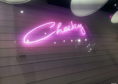 Neon Signs for Cheeky Nails Top Shop