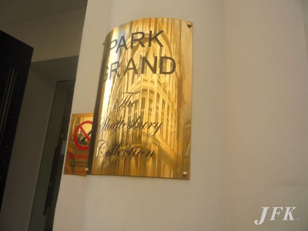 Brass Plaque for Park Grand