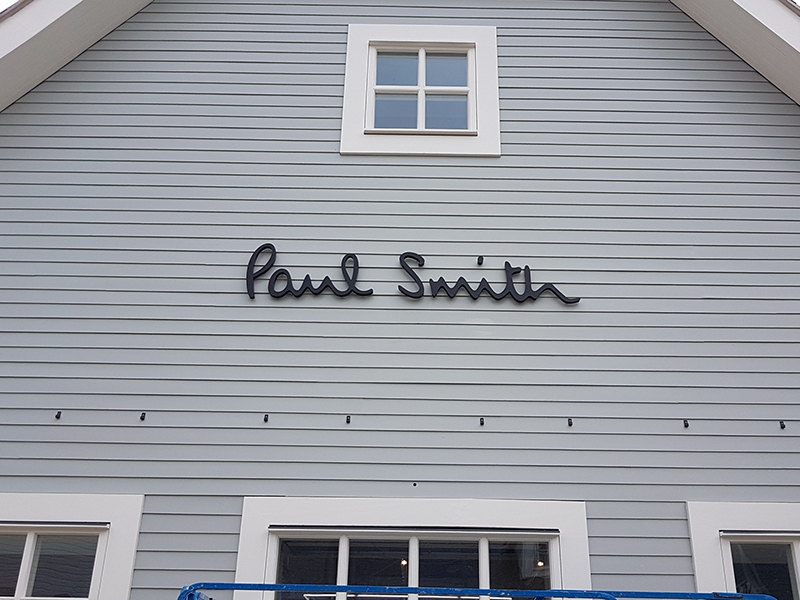 Built Up Letters for Paul Smith