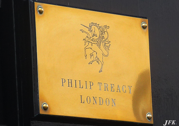 Brass Plaque for Phillip Treacy