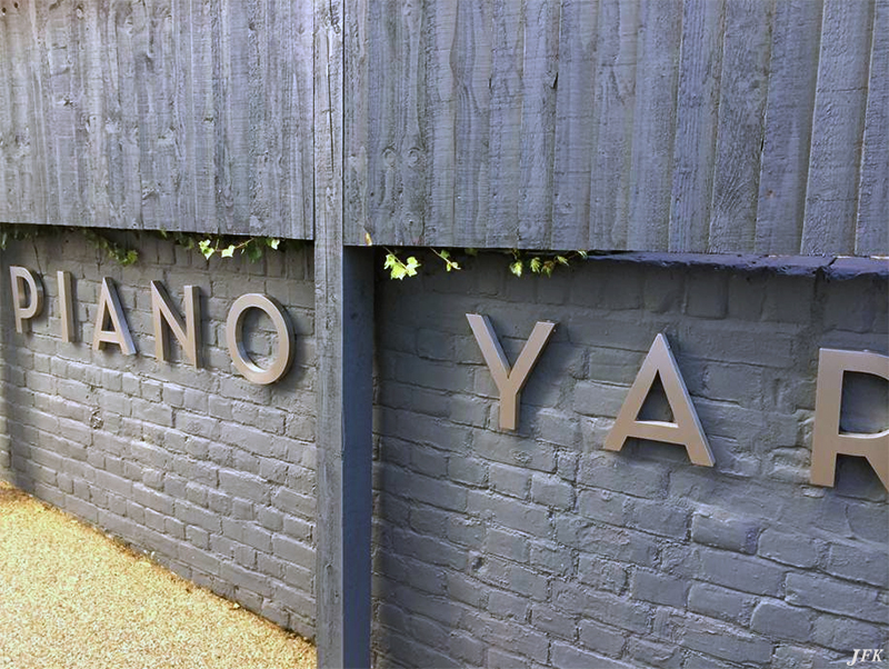 Built Up Letters for Piano Yard
