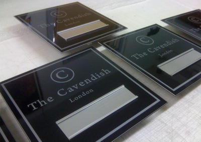 Aluminium Plaque for Cavendish Hotel