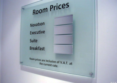 Plaques for Novotel Hotel