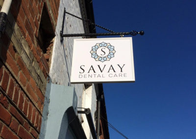 Projecting Signs for Savay Dental