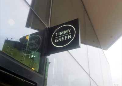 Projecting Signs for Timmy Green