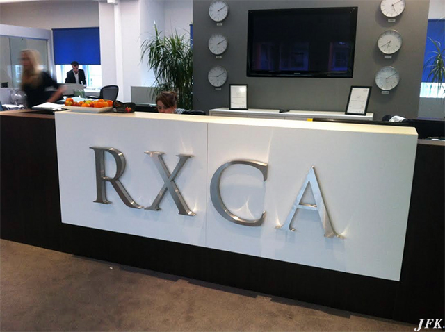 Built Up Letters for Rxca