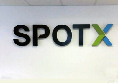 Built Up Letters for Spotx
