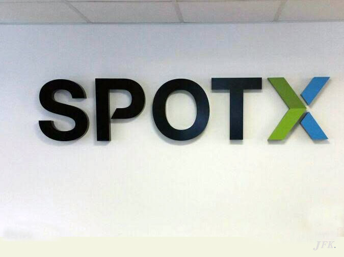 Built Up Letters for Spotx